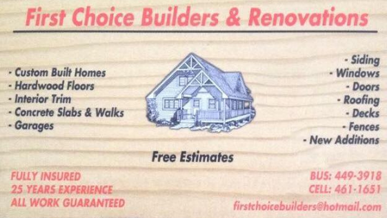 First Choice Builders & Renovations